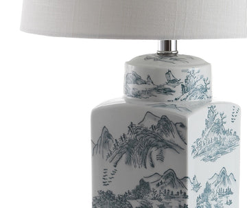 Audrey 24.5" Chinoiserie LED Table Lamp - JONATHAN Y